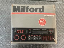 VINTAGE CAR RADIO AUTORADIO US SPARKOMATIC MILFORD OLD SCHOOL CASSETTE RADIO *57