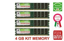 4 GB KIT MEMORIA / RAM DDR1 (4