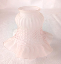 PARALUME CAMPANELLA VETRO SMERIGLIATO ROSA PALLIDO (S47)