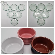 Set Ciotoline monoporzione, ciotole trasparenti, terracotta, varie dimensioni
