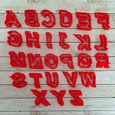 Alfabeto Mod.2  26 Lettere - Alt. 3cm Cookies cutter - Formine - per scritte