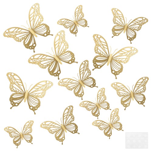 Pieces butterfly wall - 3d,