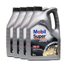 MOBIL Super 2000 X1 10W-40 Olio Motore VW 50101, MB 229.1, Api Cf, 4x5 Litro