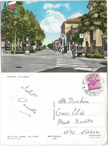 Cartolina viaggiata animata - cartolina,