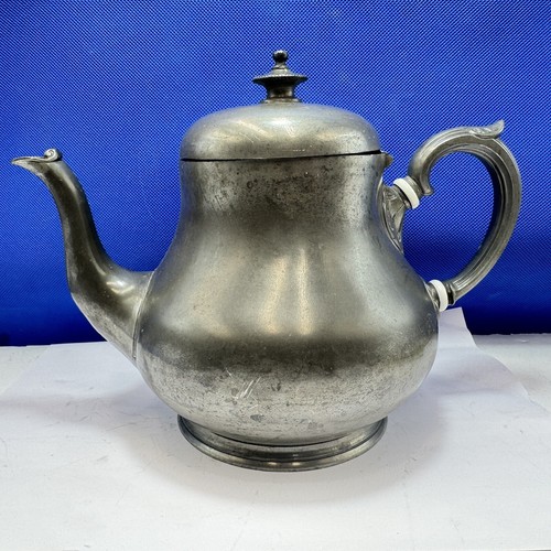 Teapot pewter english - teapot,