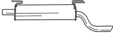 75 cv Silenziatore posteriore