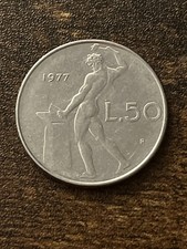 1977 Italy 50 Fifty Lire Lira