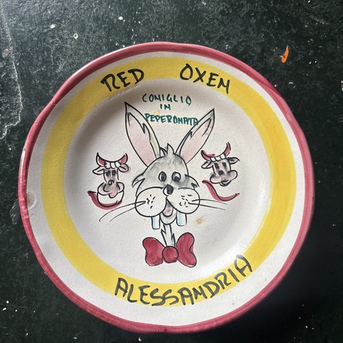 Piatto buon ricordo red oxen - ricordo,
