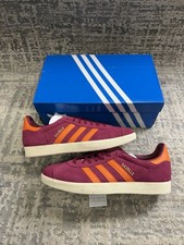 Taglia 8 - ADIDAS GAZELLE A-CLUB AS ROMA Borgogna e arancione IH2634