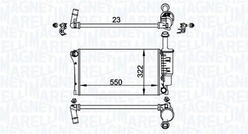 Radiatore fiat panda 1 - radiatore, 1.2