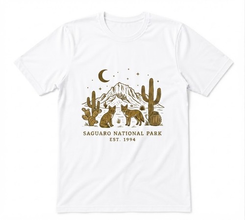 Saguaro parco nazionale - nazionale, coyote