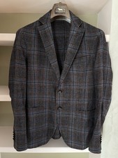 Paoloni giacca uomo  taglia 50 L check marrone