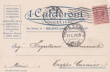 A8041) MILANO, CALDERONI GIOIELLIERI, ARGENTERIA E POSATERIA.