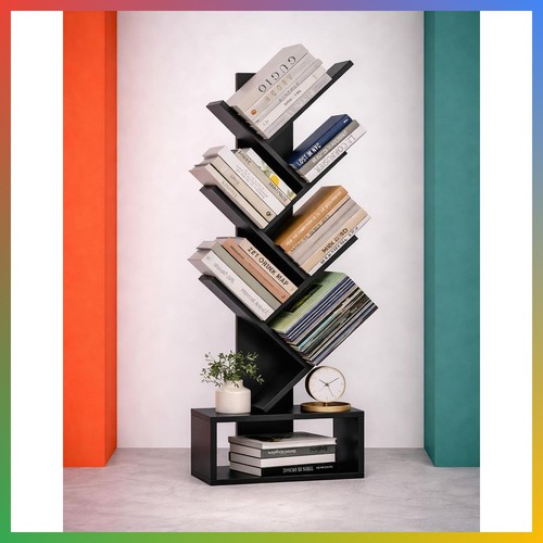 Libreria albero livelli nera - albero,