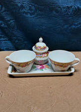 Servizio Tè Colazione Porcellana LIMOGES Anni 60 Collezione Depos Modernariato 