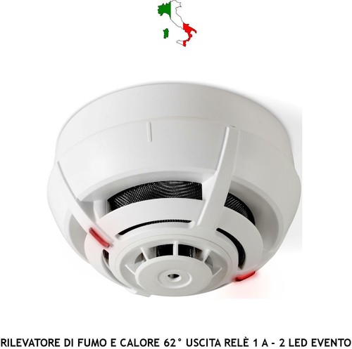 Sensore rileva fumo calore - sensore,