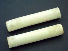 Manopole Manubrio Bici Bicicletta Bianche Bambino Vintage Epoca