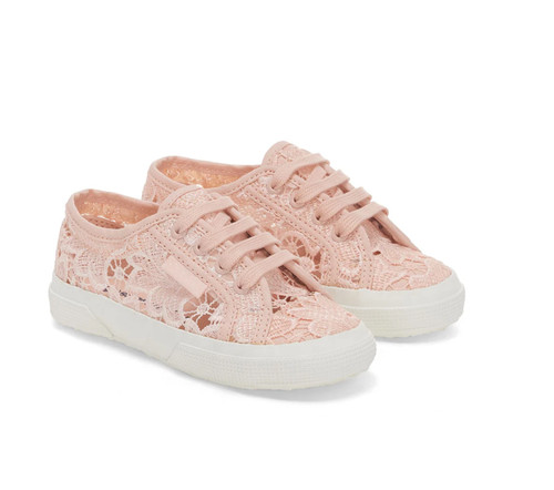 Sneakers superga rosa macramè - rosa,