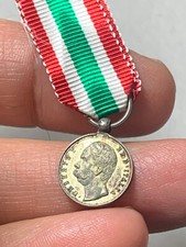 MD7_127) Umberto I Medaglia MIGNON  1848-1870 Unità d'Italia   AG  Ø 13