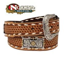 NOCONA Cintura cowboy western country cuoio pelle fibbia concho rettangolari