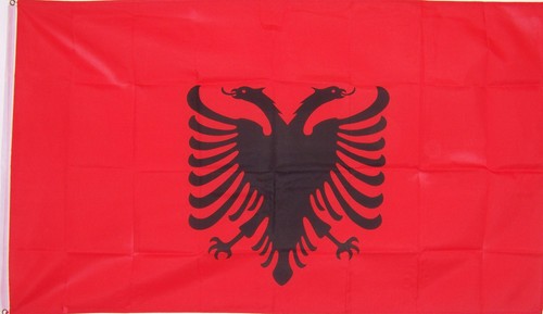 Nuova bandiera 3ftx5ft albania - 3ftx5ft,