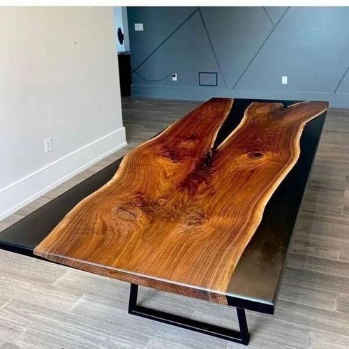 Black epoxy river - table,