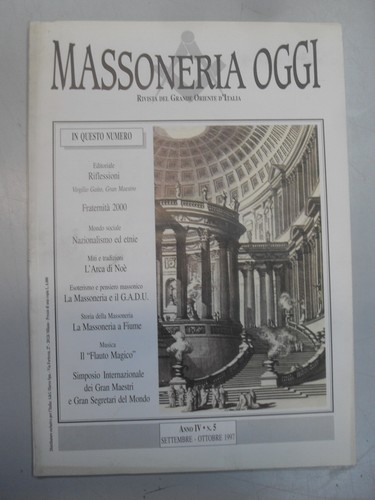 Massoneria oggi anno 5 - oggi, n.