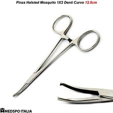 Pinza Emostatica Curva Halsted Mosquito Denti 1x2 Pinzetta Arteria Chirurgica CE