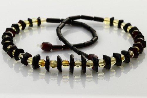 Collana miele tondo ciliegio - tondo,