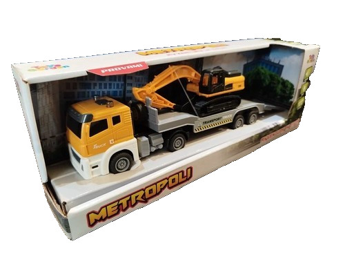 Camion con escavatore - camion,