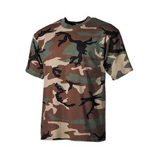 T-Shirt Mimetica Woodland Uomo
