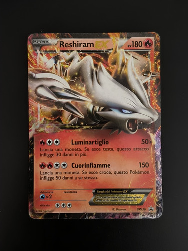 Carta pokémon reshiram - carta, ex