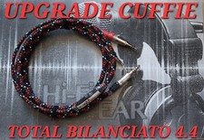 CAVO CUFFIE BILANCIATO SENNHEISER HIFIMAN AKG STAX DENON SONY GRADO FOSTEX HIRES