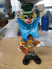 Statua pagliaccio Vetro Murano