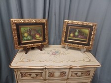 Coppia Di Quadri Dipinti A Mano Epoca 900