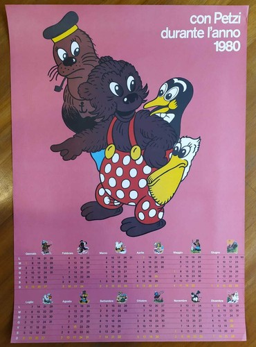 Poster calendario 1980 di - -,