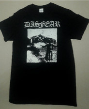 T-shirt nera Disfear Crust
