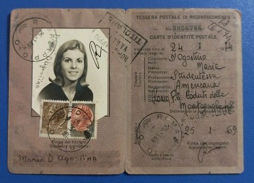 1969 tessera riconoscimento