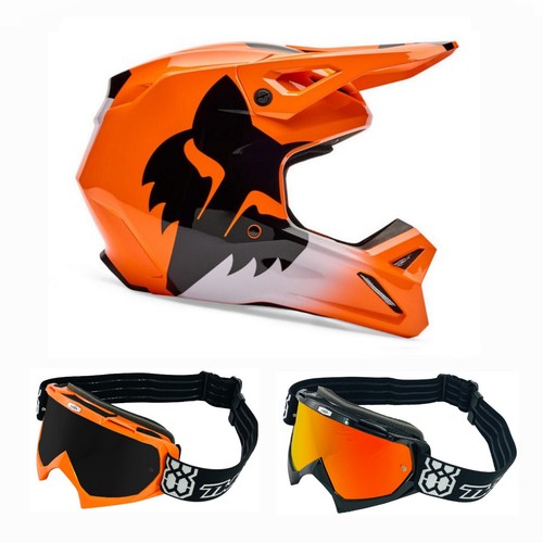 Casco cross fox combo con - da,