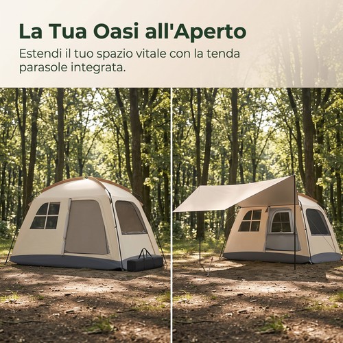 Tenda campeggio pieghevole per - tenda,