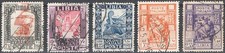 Libia 1931 Pittorica e Sibilla, serie n° 103/7. Cat. € 70 (U)