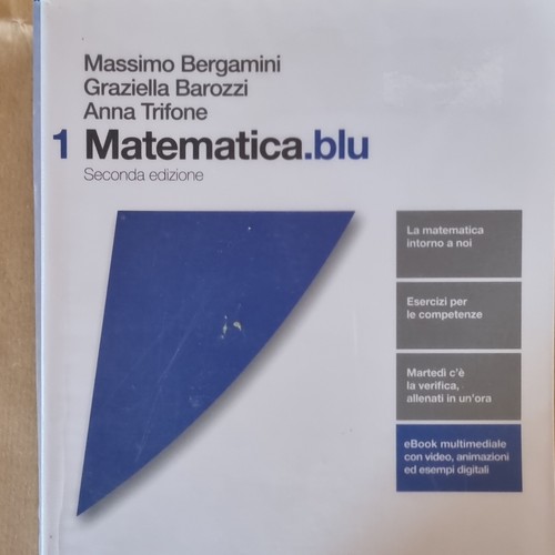 Zanichelli matematica blu - zanichelli, 1