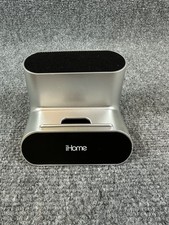iHome IHM18-A-A Sistema di altoparlanti stereo argento utilizza 4 (batterie AA) USATO