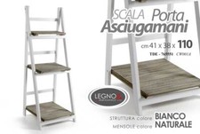 SCALA SCAFFALE LEGNO MENSOLA