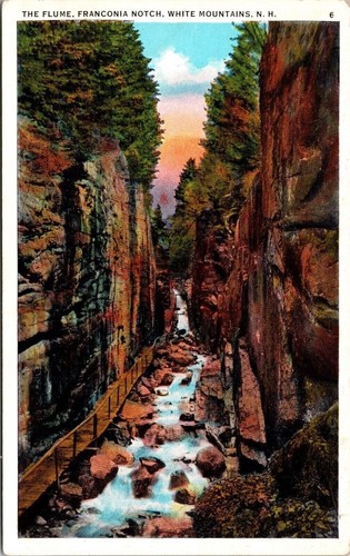 Cartolina franconia notch - cartolina,