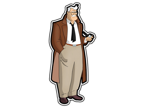 Adesivo fumetto james gordon - james,