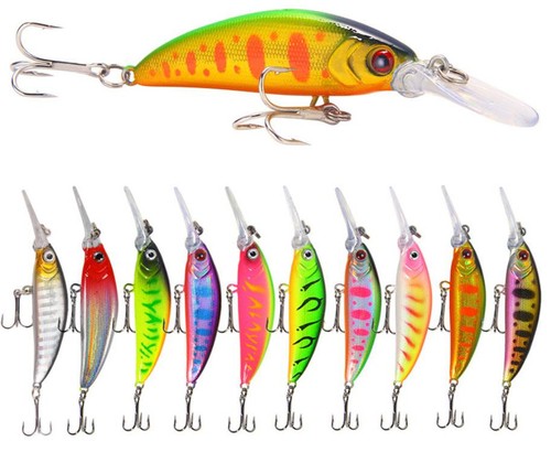 10pcs esche pesca minnow - 10pcs,