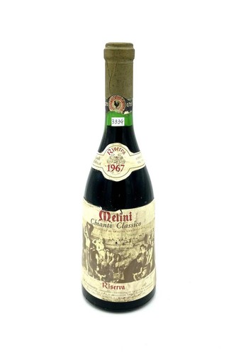 Vintage bottle melini - bottle,