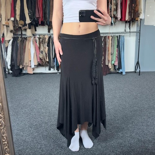 Maxi gonna nera vintage y2k - maxi,