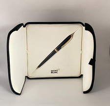 Vintage Montblanc Generation Rollerball Pen Black & Gold Plated Trim Hard Case